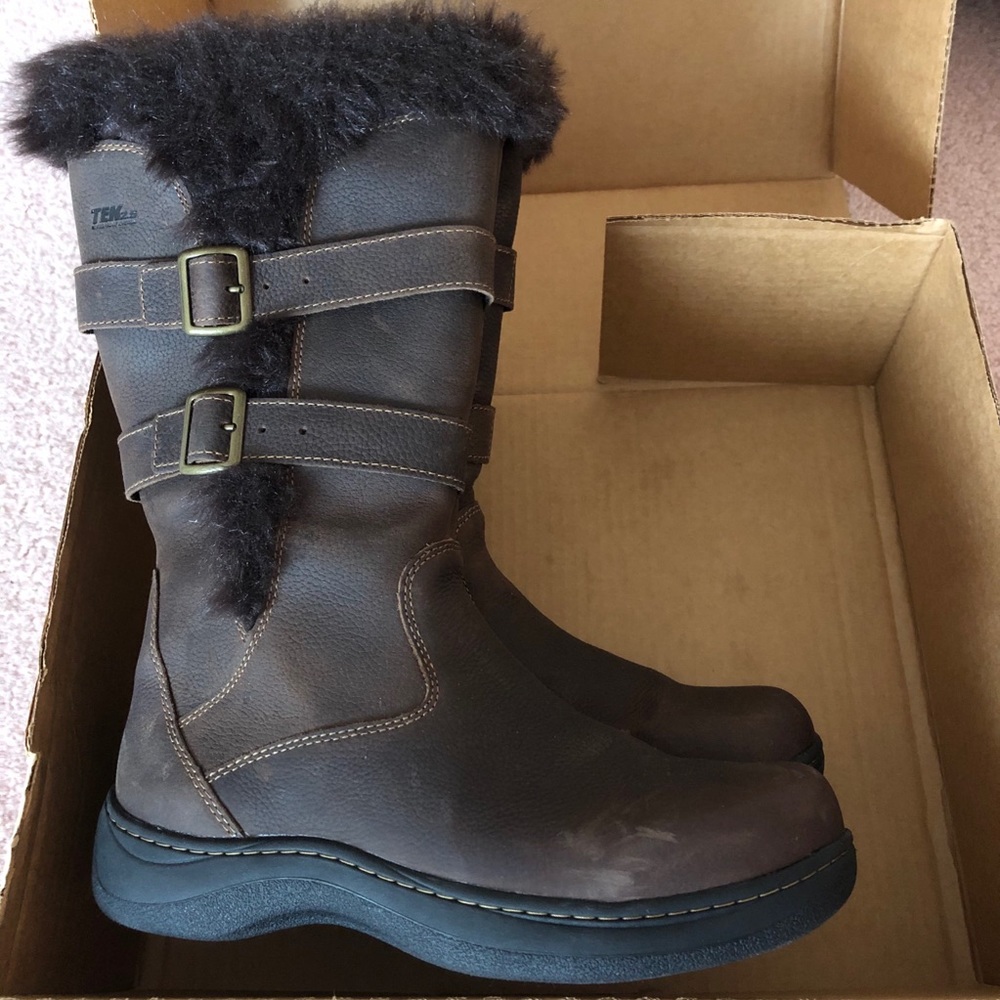 L.L. Bean Women’s Waterproof Lined Brown Boots